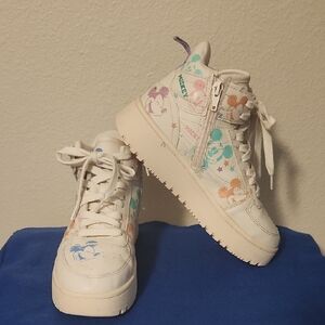 Zara Kids Sneakers - White with Multicolor Accents Mickey Mouse